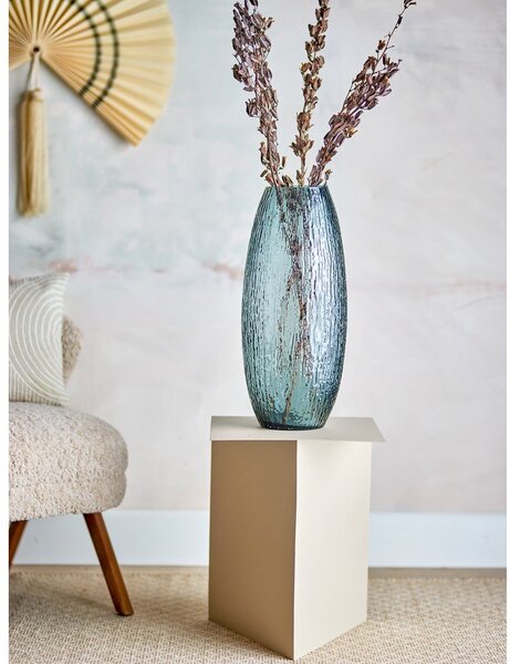 Szary szklany ręcznie wykonany wazon (wysokość 50 cm) Brock – Bloomingville