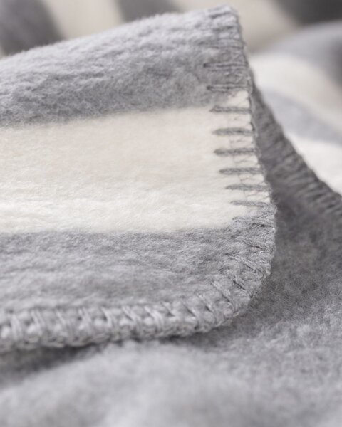 Koc Cosy Home 150x200cm Gray Stripes