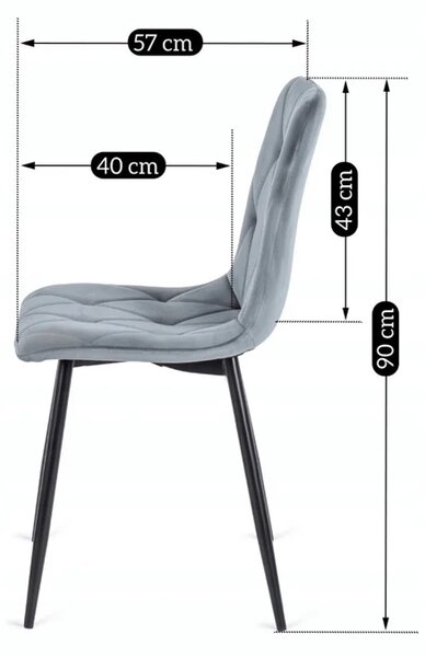 Zestaw Stół Okrągły Rozkładany HARRY 102-142 cm Dąb Craft/Czarny i 6 Krzeseł Tapicerowanych ROBIN Szarych