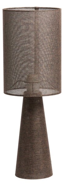 Brązowa lampa stołowa z tekstylnym kloszem (wysokość 58 cm) Micky – Light & Living