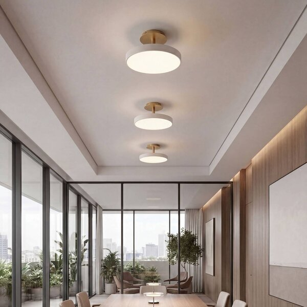 UMAGE Lampa sufitowa designerska Asteria UP PLUS, możliwość ściemniania, kremowy / amber, salon / jadalnia, metal, design