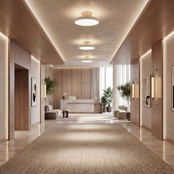 UMAGE Lampa sufitowa designerska Asteria UP PLUS, możliwość ściemniania, kremowy / amber, salon / jadalnia, metal, design