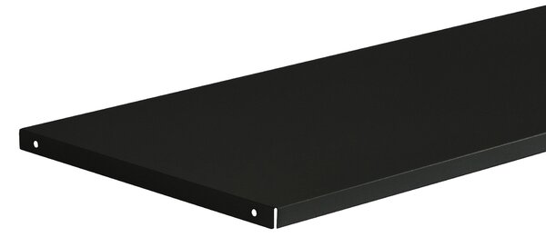 Półka metalowa do szafy biurowej, 900 x 20 x 360 mm, czarna