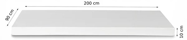 Materac Piankowy Jednoosobowy 90x200 cm Twardy (H3) RELAX