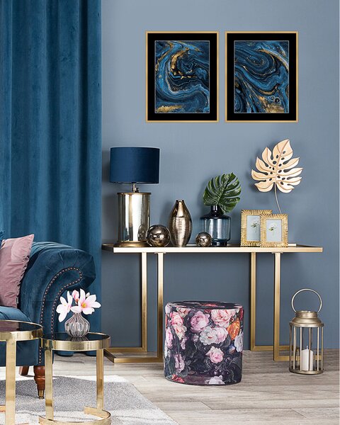 Obraz Abstract Blue&Gold I 40 x 50cm