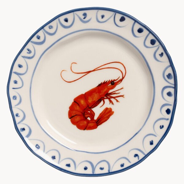 Komplet ręcznie malowanych talerzyków deserowych Sirène, 2 elem
