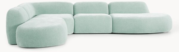 Narożna sofa modułowa XL z szezlongiem Wolke
