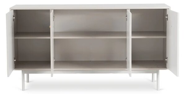 Komoda do Salonu MARLEN 155 cm Kaszmir Czterodrzwiowa Glamour