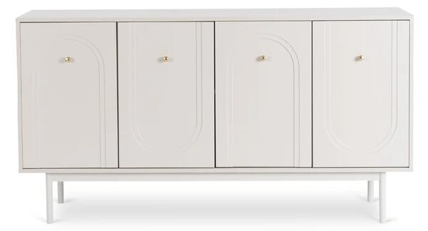 Komoda do Salonu MARLEN 155 cm Kaszmir Czterodrzwiowa Glamour