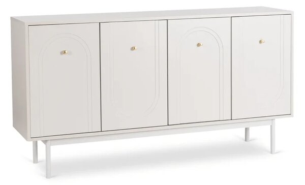 Komoda do Salonu MARLEN 155 cm Kaszmir Czterodrzwiowa Glamour