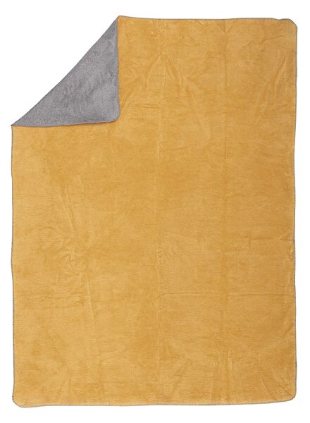 Koc Cosy Home 150x200cm Mustard&Grey