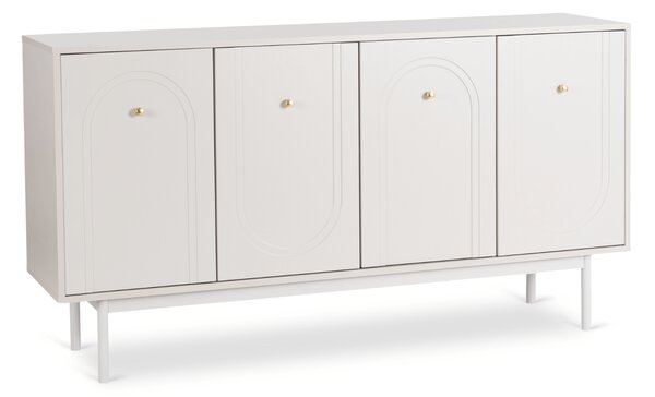 Komoda do Salonu MARLEN 155 cm Kaszmir Czterodrzwiowa Nowoczesna