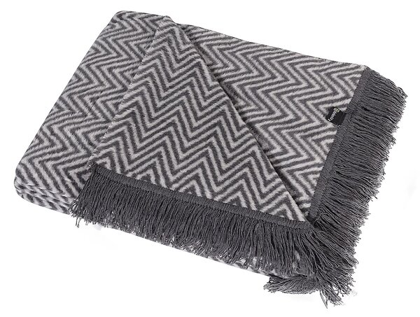 Koc Cosy Home 150x200cm Grey Chevron