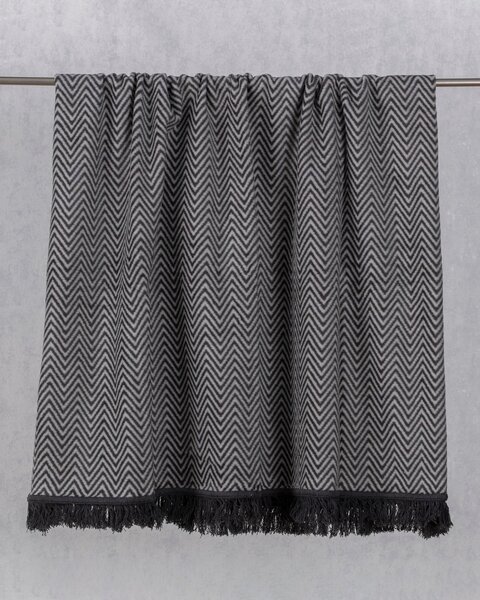 Koc Cosy Home 150x200cm Grey Chevron