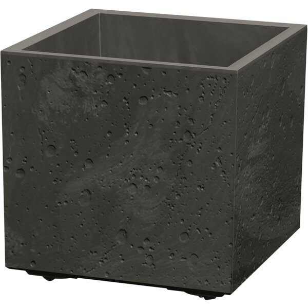 Doniczka SIERRA SQUARE BETON EFFECT 38,5 cm, czarny, M