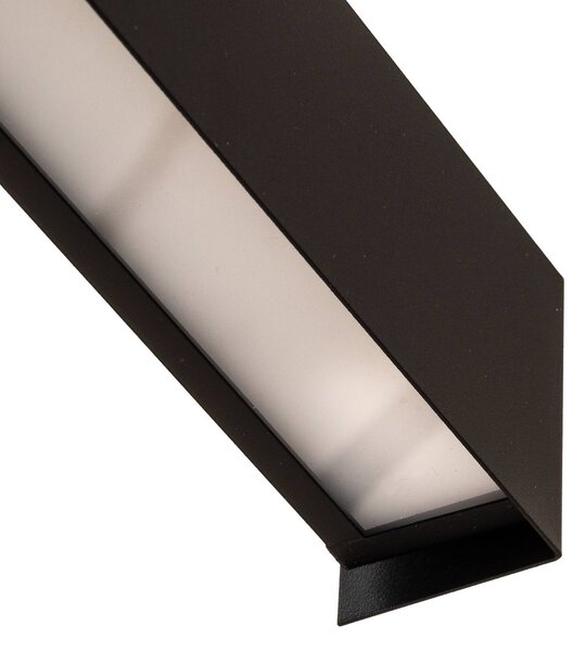 Kinkiet LED Straight S Nowodvorski Lighting, czarny, salon / jadalnia, metal, nowoczesny