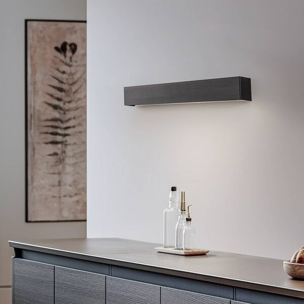 Kinkiet LED Straight S Nowodvorski Lighting, czarny, salon / jadalnia, metal, nowoczesny
