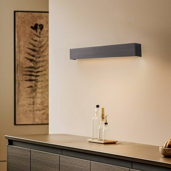 Kinkiet LED Straight S Nowodvorski Lighting, czarny, salon / jadalnia, metal, nowoczesny