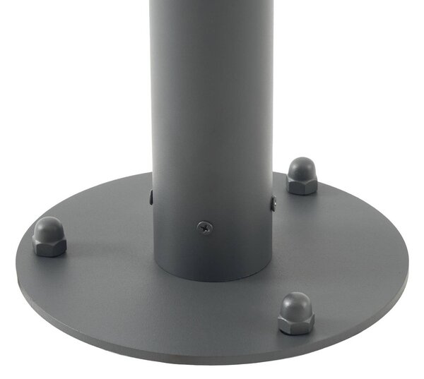 Lampa zewnętrzna LED Lucande Montaro, kolor antracytowy, 220 cm, IP54 Montaro, czarny, aluminium, nowoczesny