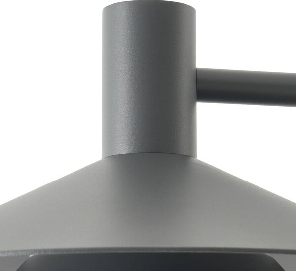 Lampa zewnętrzna LED Lucande Montaro, kolor antracytowy, 220 cm, IP54 Montaro, czarny, aluminium, nowoczesny