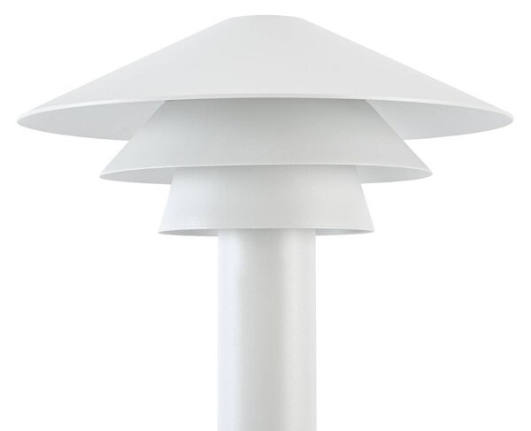 Słupek oświetleniowy LED Lucande Montaro, 110 cm, biały, IP54 Montaro, biały / opal, aluminium, nowoczesny