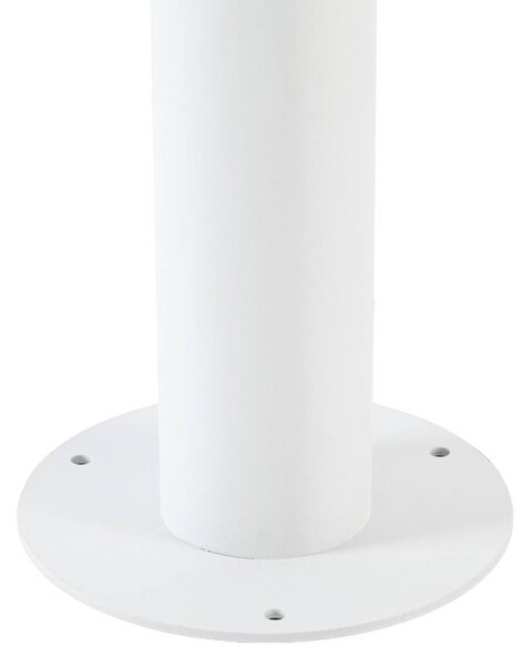 Słupek oświetleniowy LED Lucande Montaro, 110 cm, biały, IP54 Montaro, biały / opal, aluminium, nowoczesny