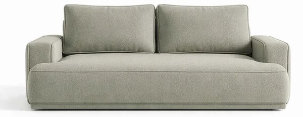 Sofa z Funkcją Spania CAMELIA Szara Boucle Nowoczesna