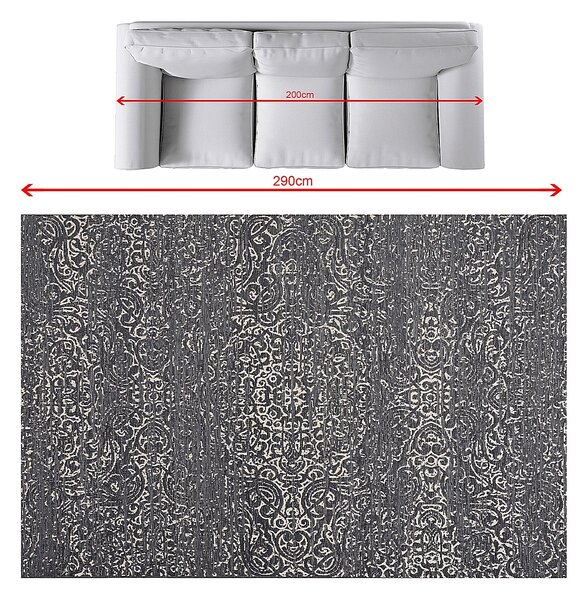 Dywan Velvet beige/petrol blue 200x290cm