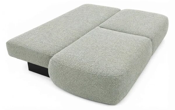 Sofa AVERIO Rozkładana Dwuosobowa Szara Boucle Nowoczesna