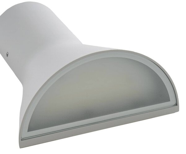 Kinkiet zewnętrzny LED Zephy Lucande, aluminiowy / szary / cynkowy, aluminium, nowoczesny