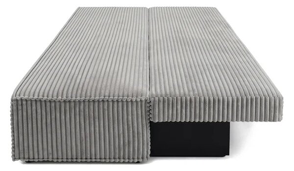 Sofa z Funkcją Spania MAVIA Szara Sztruksowa Nowoczesna