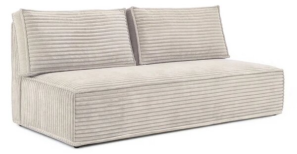 Sofa z Funkcją Spania MAVIA Jasnobeżowa Sztruksowa Nowoczesna