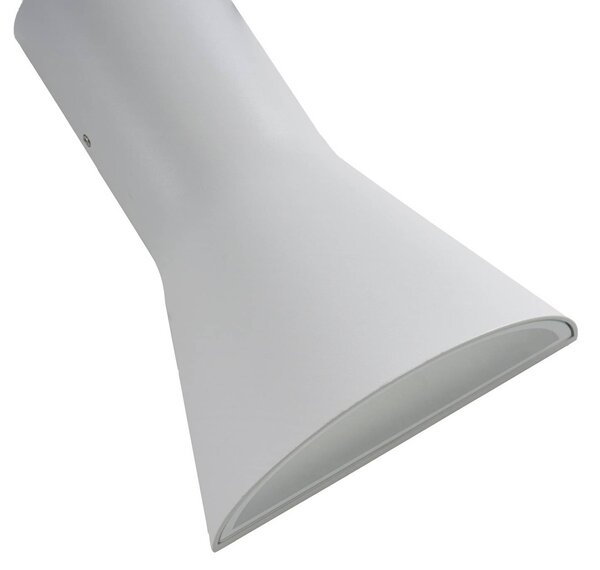 Kinkiet zewnętrzny LED Zephy Lucande, aluminiowy / szary / cynkowy, aluminium, nowoczesny