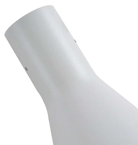 Kinkiet zewnętrzny LED Zephy Lucande, aluminiowy / szary / cynkowy, aluminium, nowoczesny