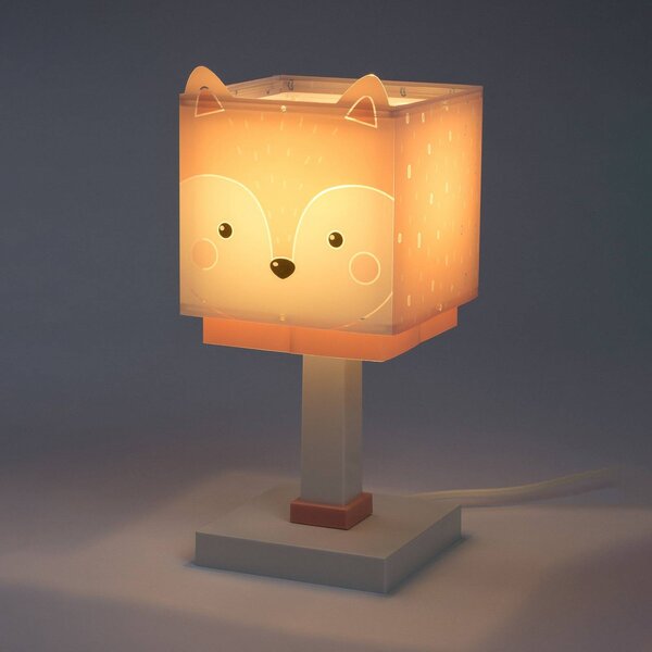 Dalber Lampa stołowa Little Fox, fioletowy / różowy / bladoróżowy, pokój dziecięcy, tworzywo sztuczne