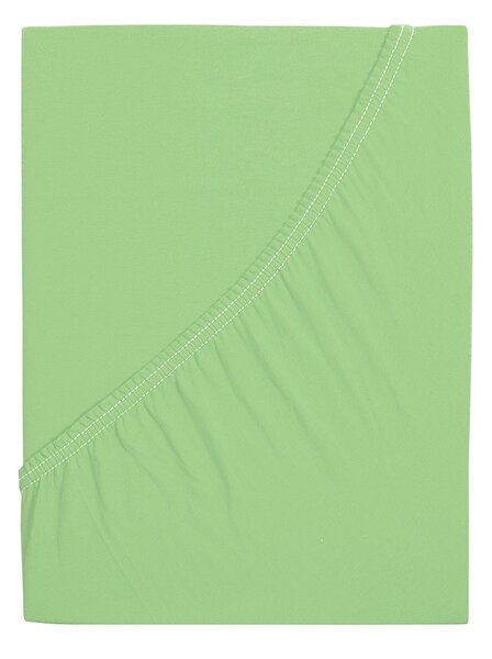 Prześcieradło jersey ALVORA 90x200 cm jasnozielone