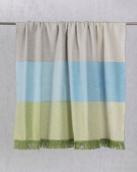 Koc Cosy Home 150x200cm Pastel Green&Blue