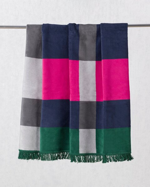 Koc Cosy Home 150x200cm Leaf&Fuchsia