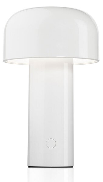 Lampa Stołowa FLOS, Bellhop, ściemnialny, biały, salon, tworzywo sztuczne, design