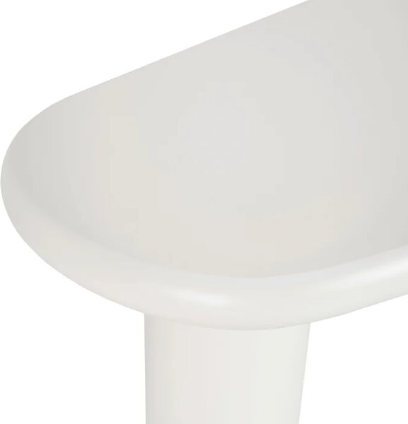 Stolik Kawowy EDME 128 cm Biały Japandi