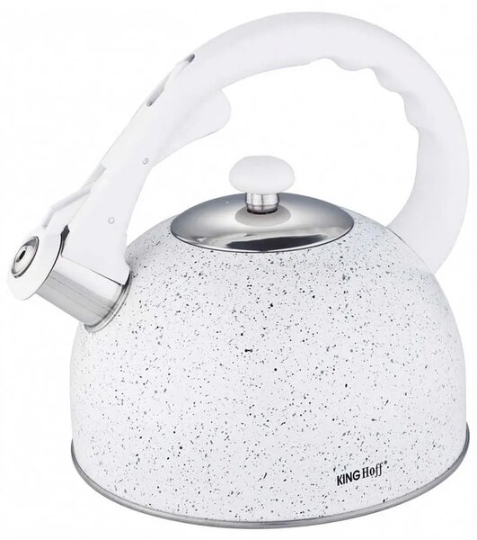 Biały elegancki czajnik z powłoką marmurową 2,6L Z2-A61