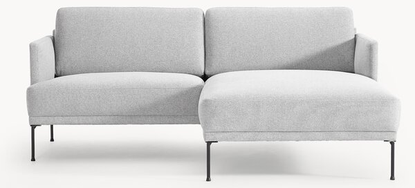 Sofa narożna z aksamitu Fluente