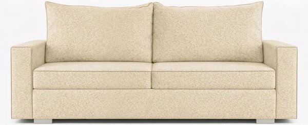 Sofa z Funkcją Spania DRAVOS Kremowa Boucle Nowoczesna