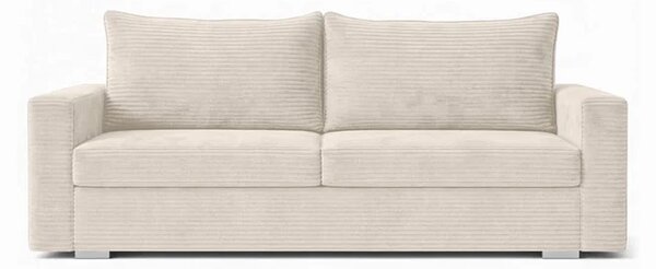 Sofa z Funkcją Spania DRAVOS Beżowa Sztruksowa Nowoczesna