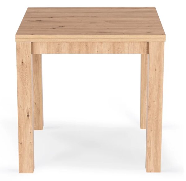 Stół Kwadratowy Rozkładany MAX 80-160 cm Dąb Artisan Nowoczesny Loft
