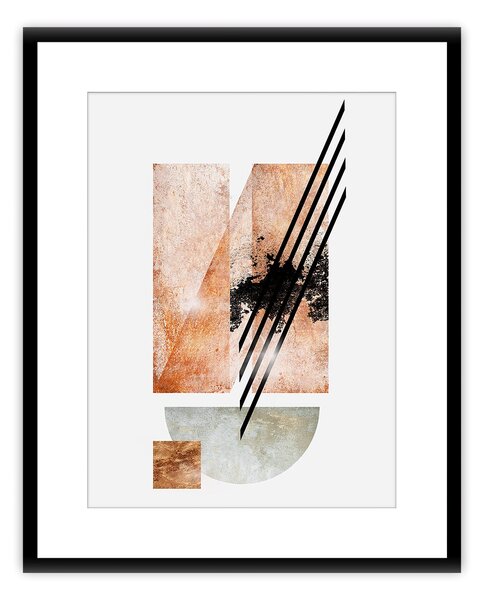 Obraz Abstract II 40x50cm copper
