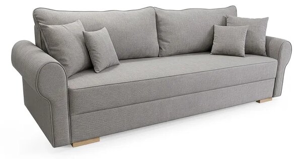 Sofa z Funkcją Spania RELON Szara Nowoczesna