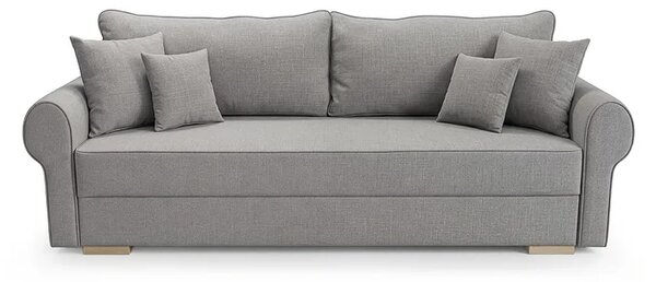 Sofa z Funkcją Spania RELON Szara Nowoczesna