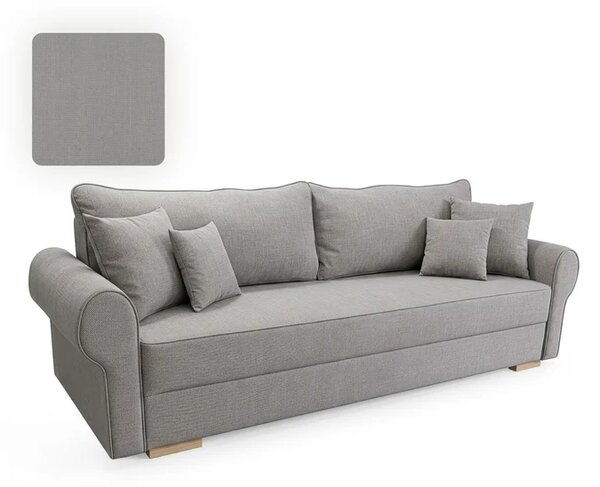 Sofa z Funkcją Spania RELON Szara Nowoczesna