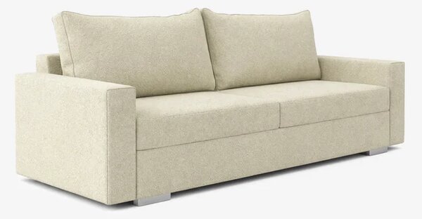 Sofa z Funkcją Spania DRAVOS Kremowa Nowoczesna